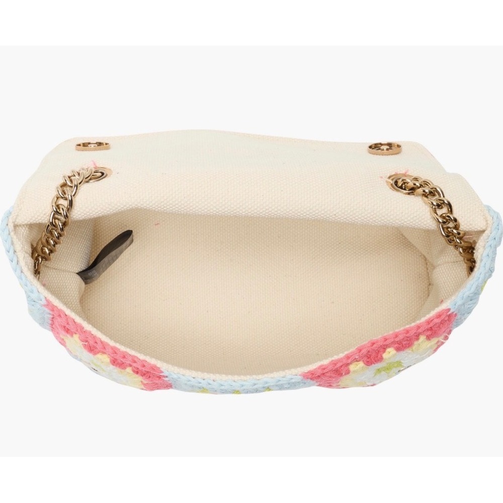 NEW Kurt Geiger London Medium Kensington Crochet Floral Chain Shoulder Bag - Picture 4 of 16